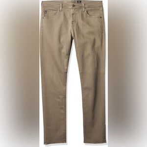 AG Adriano Goldschmied The Nomad Men’s Slim Straight-Leg Jeans, Size 34x34. Tan